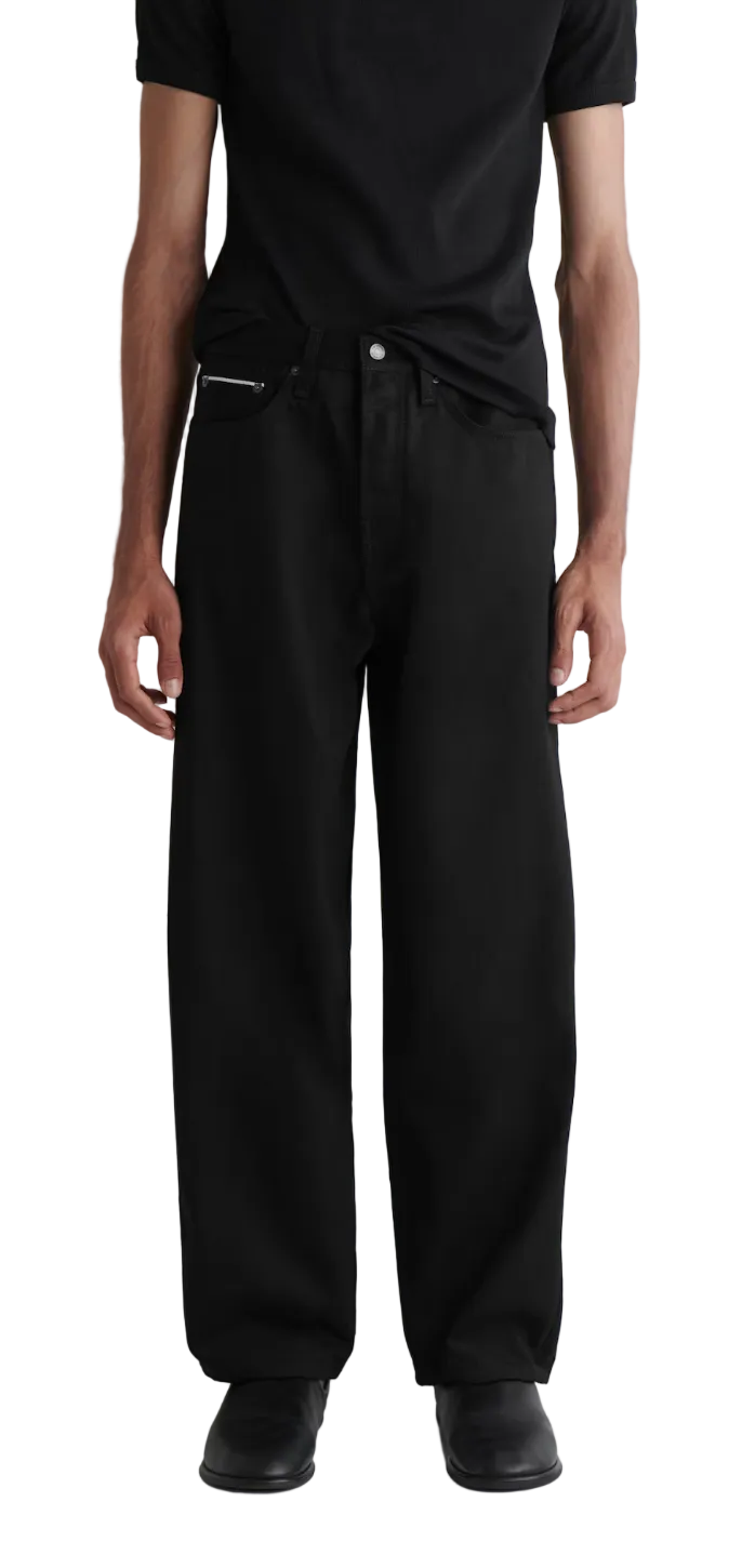 cos - RIDER RAW SELVEDGE RELAXED-FIT STRAIGHT-LEG JEANS
